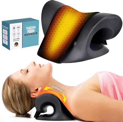 Amazon Scdjasm Neck Stretcher Neck Pain Relief Heated Cervical