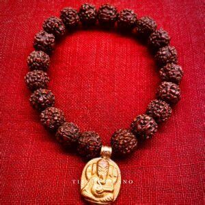 Mala Braccialetto Rudraksha Con Ganesha Tibet Milano