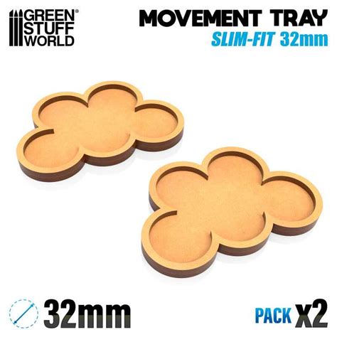 Mdf Regimentsbases 32mm X 5 Slim Fit Gsw