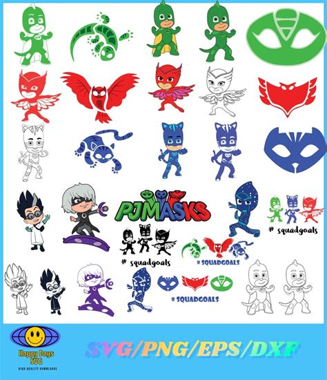 Pj Mask Png Bundle Pj Masks Png Pj Masks Hero Png Moon Light Heroes