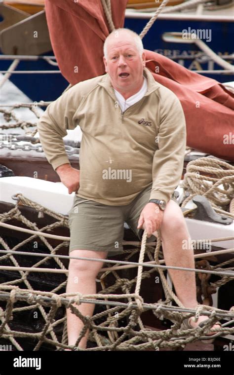 Sailor Working On Rigging On The Glaciere Of Liverpool Sailing Ship At