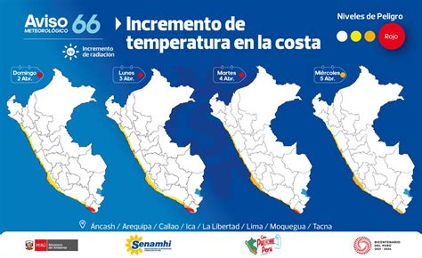 Senamhi On Twitter Aviso Desde El Domingo Al Mi Rcoles De Abril