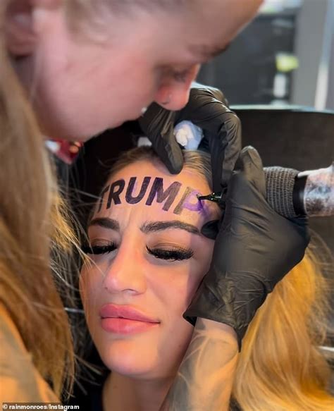 Woman Who Got Trump Tattoo On Forehead Is Now ‘fundraising Thousands