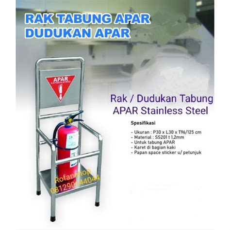 Jual Dudukan Tabung Apar Powder Kg S D Kg Stainless Steel Kab