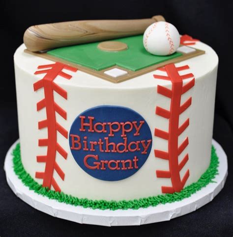 Baseball themed birthday cake – Artofit