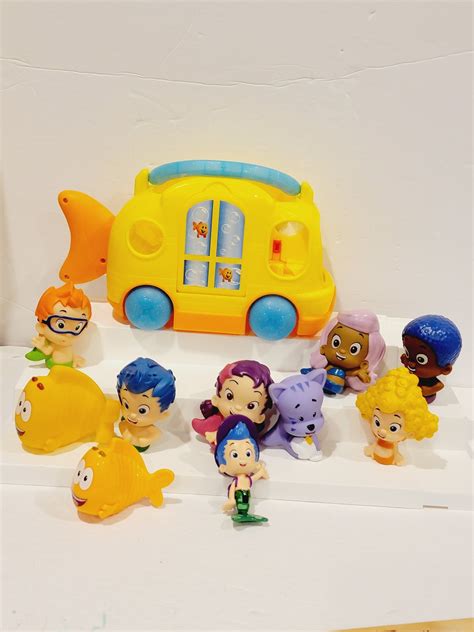 Bubble Guppies Swim Sational School Bus And Bath Squirter Set Etsy