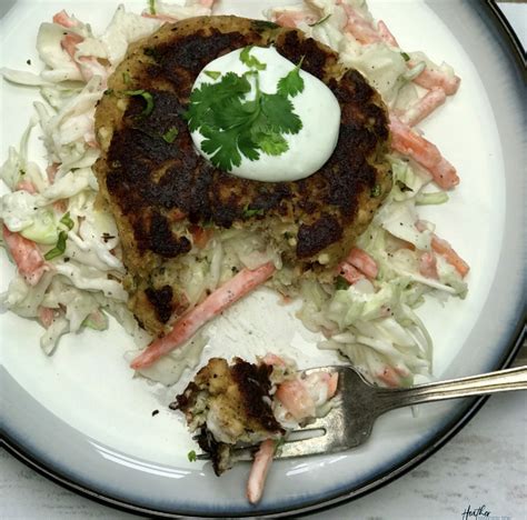 Simple Salmon Burgers With Slaw Heather Mangieri Nutrition