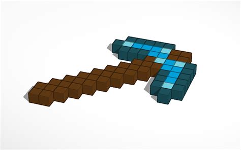 Diamond Pickaxe Minecraft Transparent