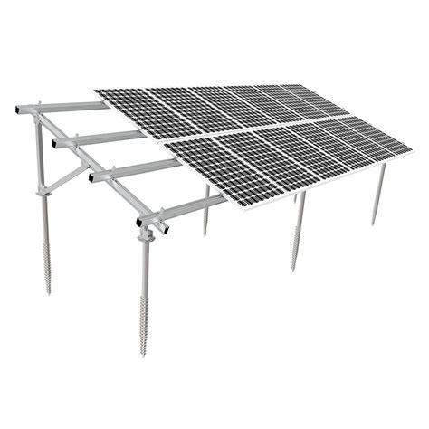 Customized Aluminum Solar Panel Ground Mounting Structure Frames