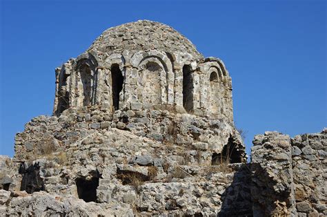 Ruins Of Byzantine Basilica Alanya Castle Turkey Photograph by Matthias Hauser