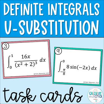 U Substitution Definite Integral By Calculus And Chai Tpt