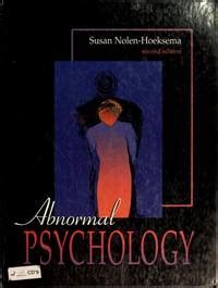 Abnormal Psychology By Susan Nolen Hoeksema Hardcover V Various