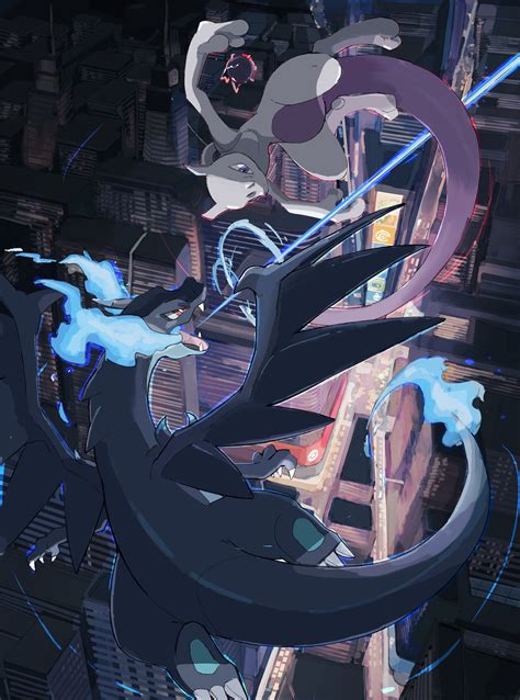 Mewtwo Vs Mega Charizard