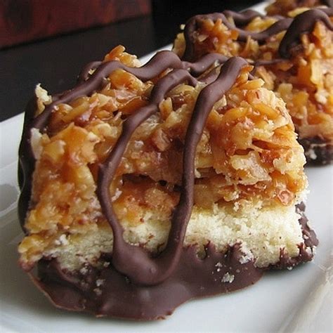 Homemade Samoas Bars