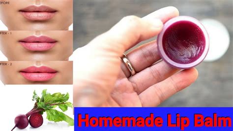 Homemade Natural Lipbalm For Pink Lips Beetroot Lip Balm At Home