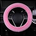 Amazon Ziciner Car Fuzzy Steering Wheel Cover Inch Soft Wool