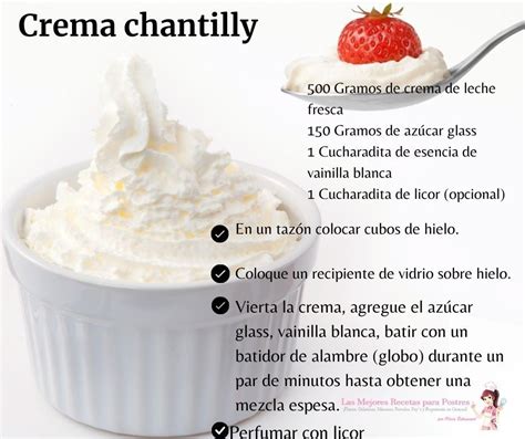 Crema Chantilly Receta Crema Chantilly Crema Chantilly Casera Crema