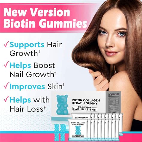 Free Postage Biotin Collagen Gummies Vitamin Gummies Natrol Support