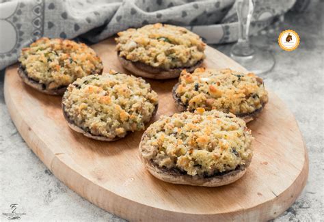 FUNGHI RIPIENI E GRATINATI AL FORNO Antipasto Pronto In 30 Minuti