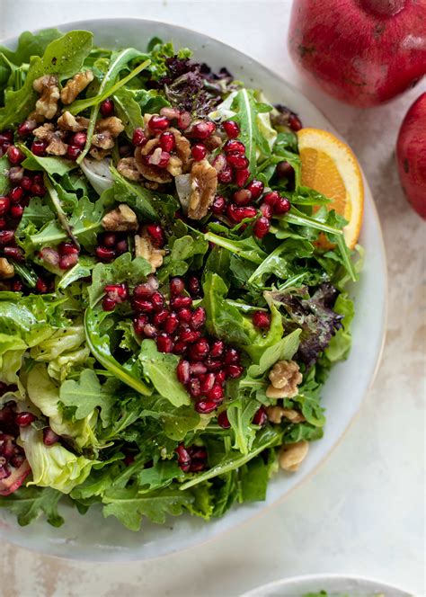 Pomegranate Halloumi Salad With Spiced Orange Vinaigrette