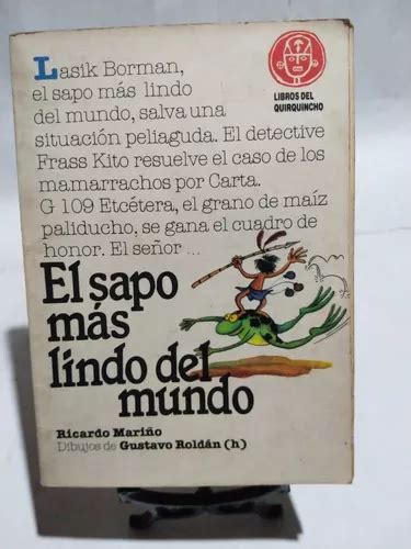 El Sapo M S Lindo Del Mundo Ricardo Mari O Quirquincho En Venta En