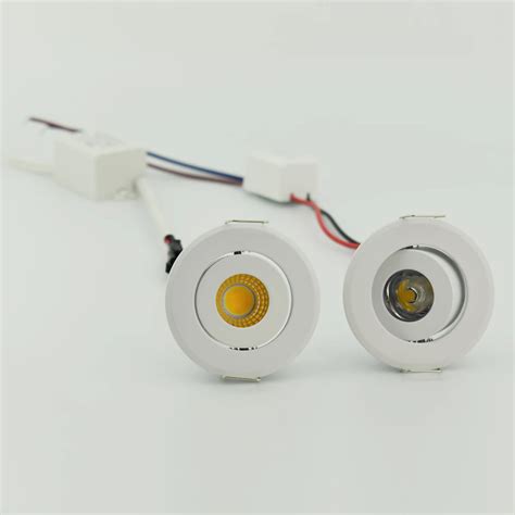 Mini LED Embutido Spot Downlights 1W COB 3W Regul Vel LED Redondo Para