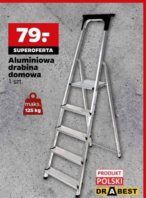 Drabina Aluminiowa 4 Stopniowa 125 Kg Cena Promocje Opinie