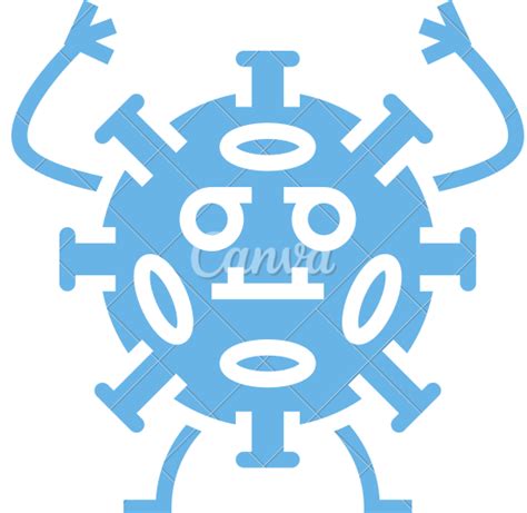 Virus Illness Glyph Icon Vector Illustration 素材 Canva可画