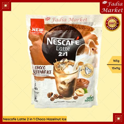 Jual Nescafe Latte In Choco Hazelnut Ice Malaysia Kopi Susu Sachet