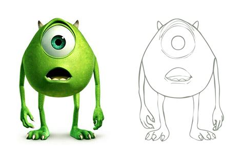 Mike Wazowski Digital Painting On Behance