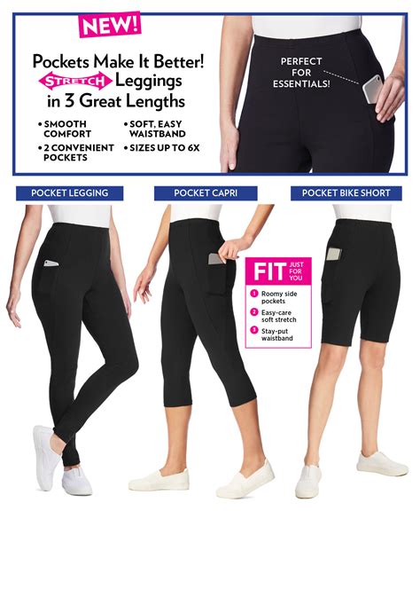 Pocket Capri Legging Woman Within