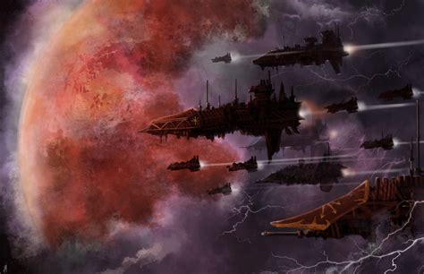 Chaos Samuelallan Space Spaceship Battlefleet Gothic Warhammer