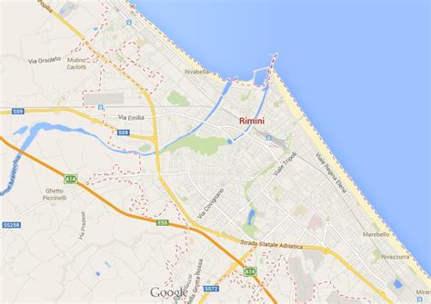 Map of Rimini