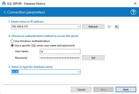 2 Restoring A Sql Server Database Uranium Backup