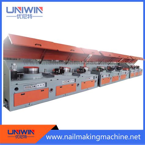 High Speed Copper Wire Drawing Machines Straight Line Type Wire Drawing