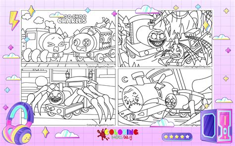 Choo Choo Charles Coloring Pages Coloringpagesonly