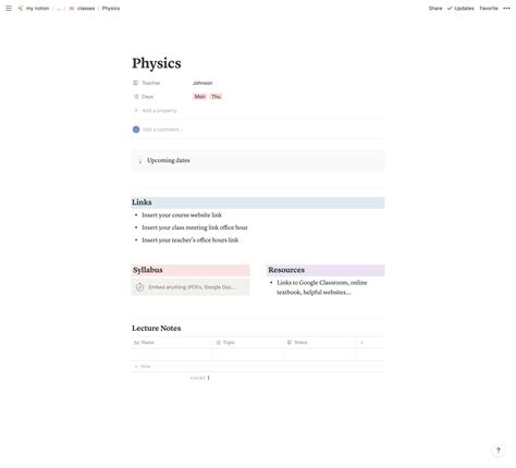My Full Notion Setup As A Student Free Template Included Sincerely
