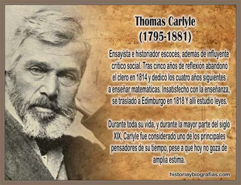 Biografia De Carlyle Thomas Vida Y Obra Del Historiador