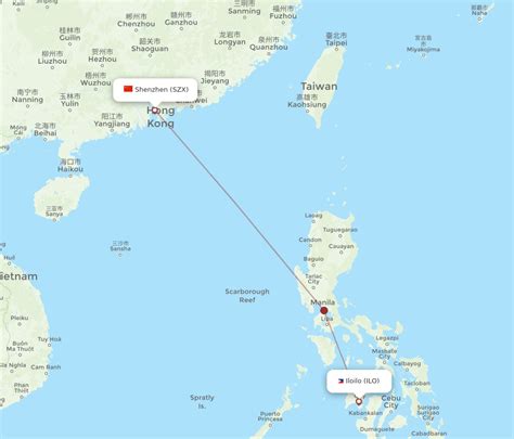 All Flight Routes From Shenzhen To Iloilo SZX To ILO Flight Routes