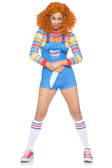 Sexy Chucky Costume Demon Doll Costume Killer Doll Costume