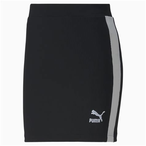 Юбка Classics Ribbed Skirt Цвет Черный Puma Black Puma Арт