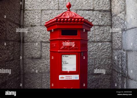 London England Uk Nd Jan A Red Postbox In Central London As