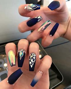 43 Chic Blue Nail Designs You Will Want To Try ASAP StayGlam