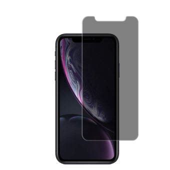 Verre Trempe Pour IPhone XR Film Noir Anti Espion Vitre Protection