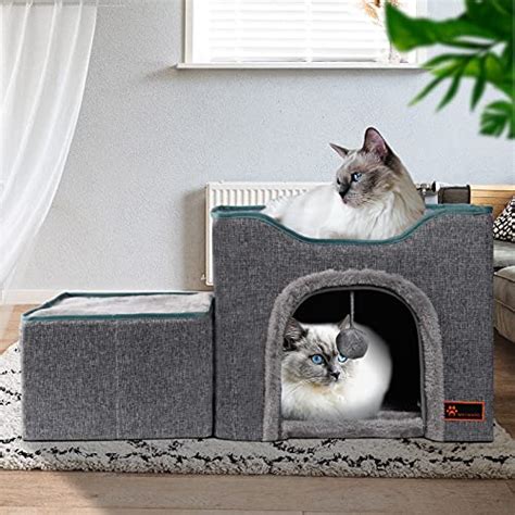 Mayward Cat Cube Foldable Cat House With Detachable Storage Box For