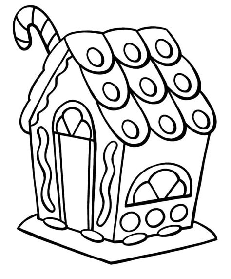 Coloriage Maison En Pain Depices Imprimer Sur Coloriageenfant