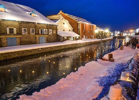 The Otaru Snow Light Festival Hokkaido Otaru Hokkaido Japan Train