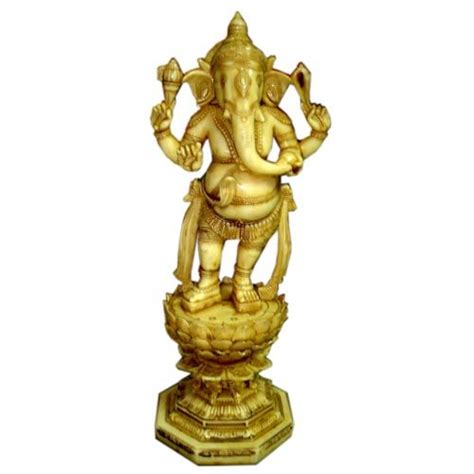 Sng Multicolor Shrinath Art Gallery Resin Standing Ganesha Statue At Rs