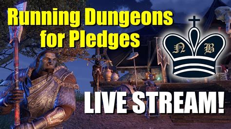 Eso Nord Bytes Live Stream Tanking Some Dungeons For Pledges Youtube