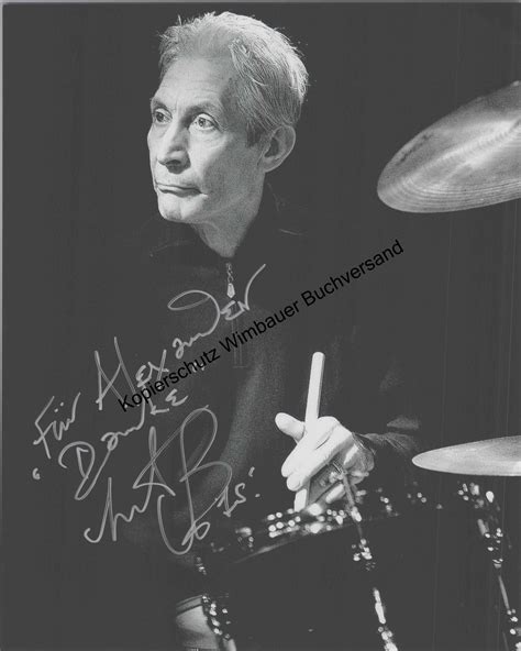 Original Autogramm Charlie Watts The Rolling Stones